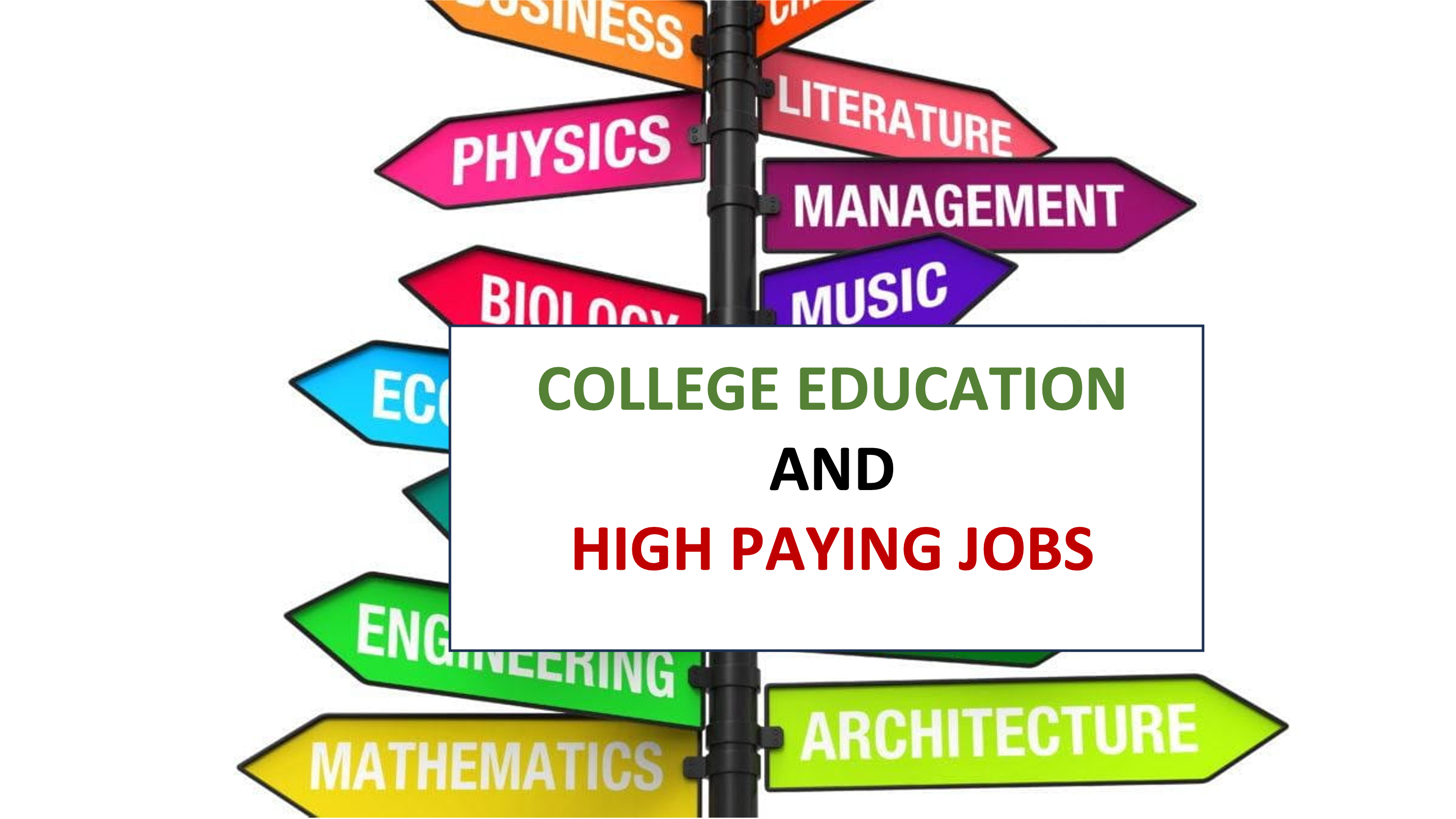 College: High paying career paths